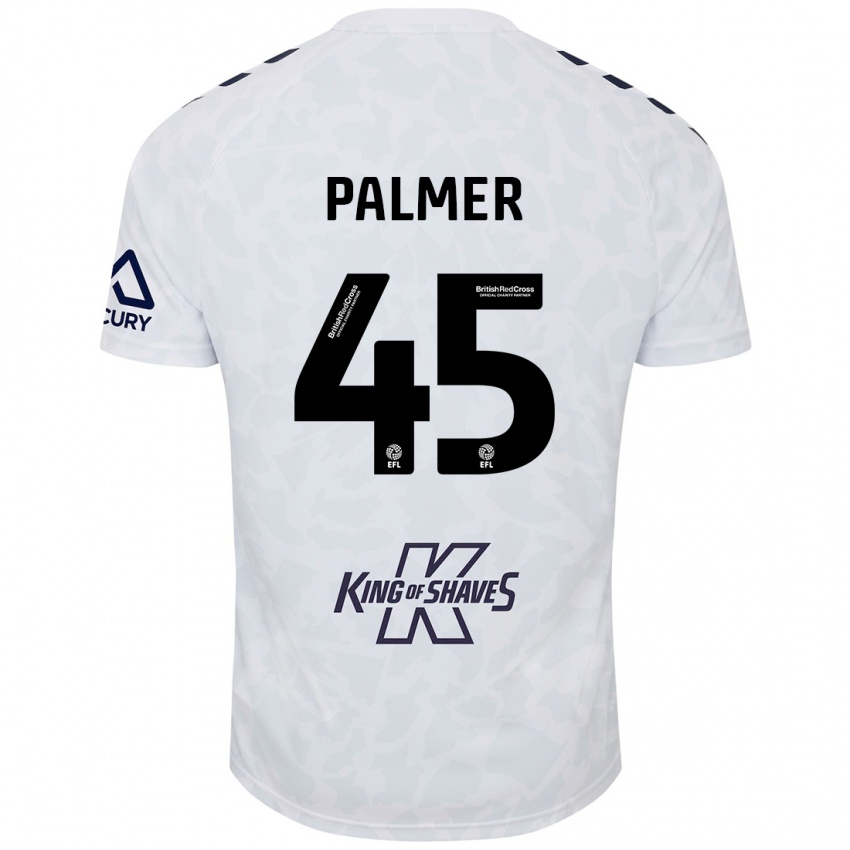 Enfant Maillot Kasey Palmer #45 Blanc Tenues Extérieur 2024/25 T-Shirt Belgique