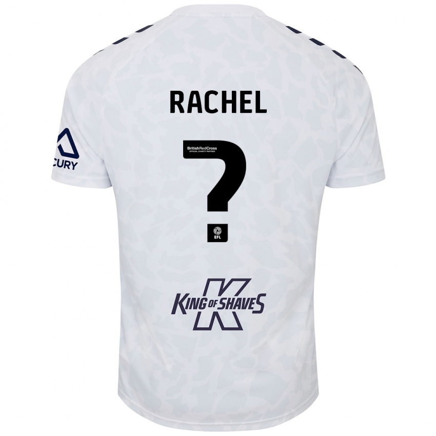 Kinderen Daniel Rachel #0 Wit Uitshirt Uittenue 2024/25 T-Shirt België