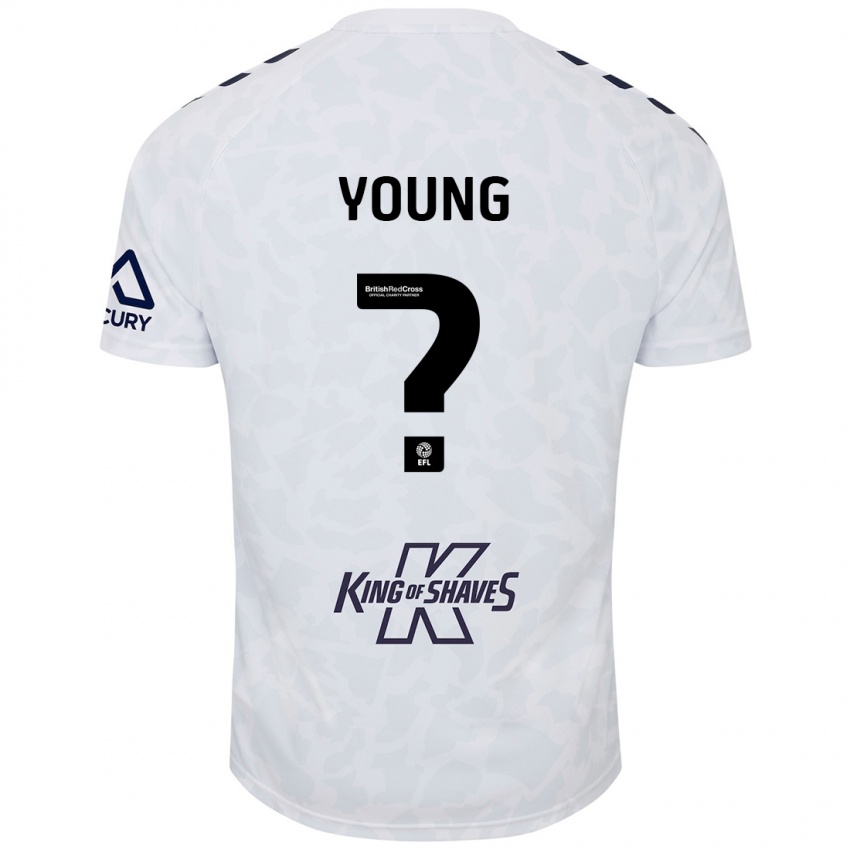 Kinderen Shay Young #0 Wit Uitshirt Uittenue 2024/25 T-Shirt België