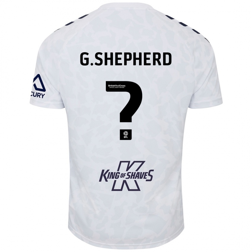 Kinderen George Shepherd #0 Wit Uitshirt Uittenue 2024/25 T-Shirt België