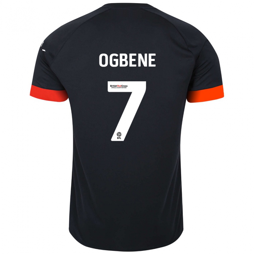 Kinderen Chiedozie Ogbene #7 Zwart Oranje Uitshirt Uittenue 2024/25 T-Shirt België