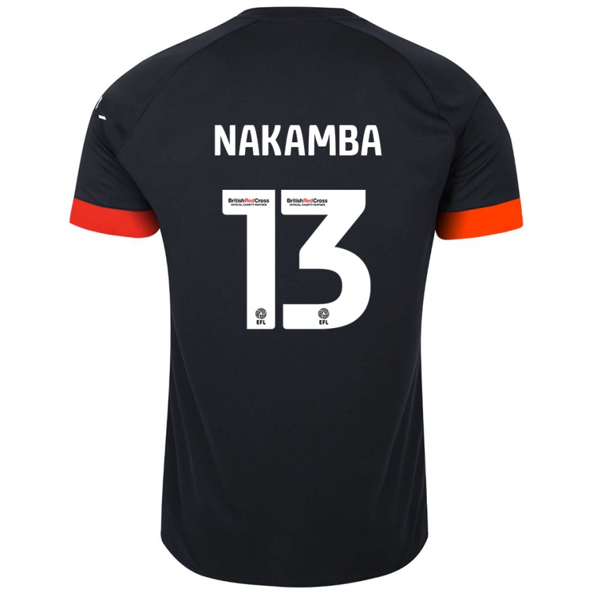 Kinderen Marvelous Nakamba #13 Zwart Oranje Uitshirt Uittenue 2024/25 T-Shirt België