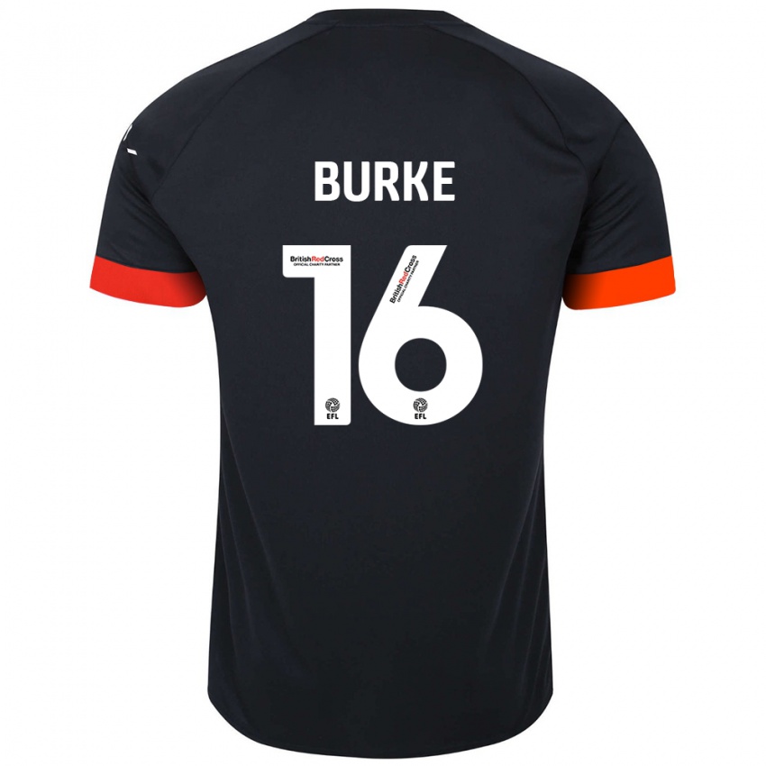 Kinderen Reece Burke #16 Zwart Oranje Uitshirt Uittenue 2024/25 T-Shirt België