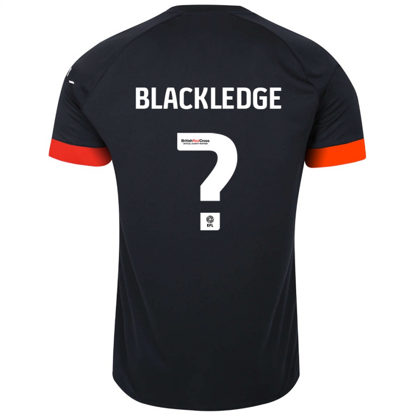 Kinderen Henry Blackledge #0 Zwart Oranje Uitshirt Uittenue 2024/25 T-Shirt België