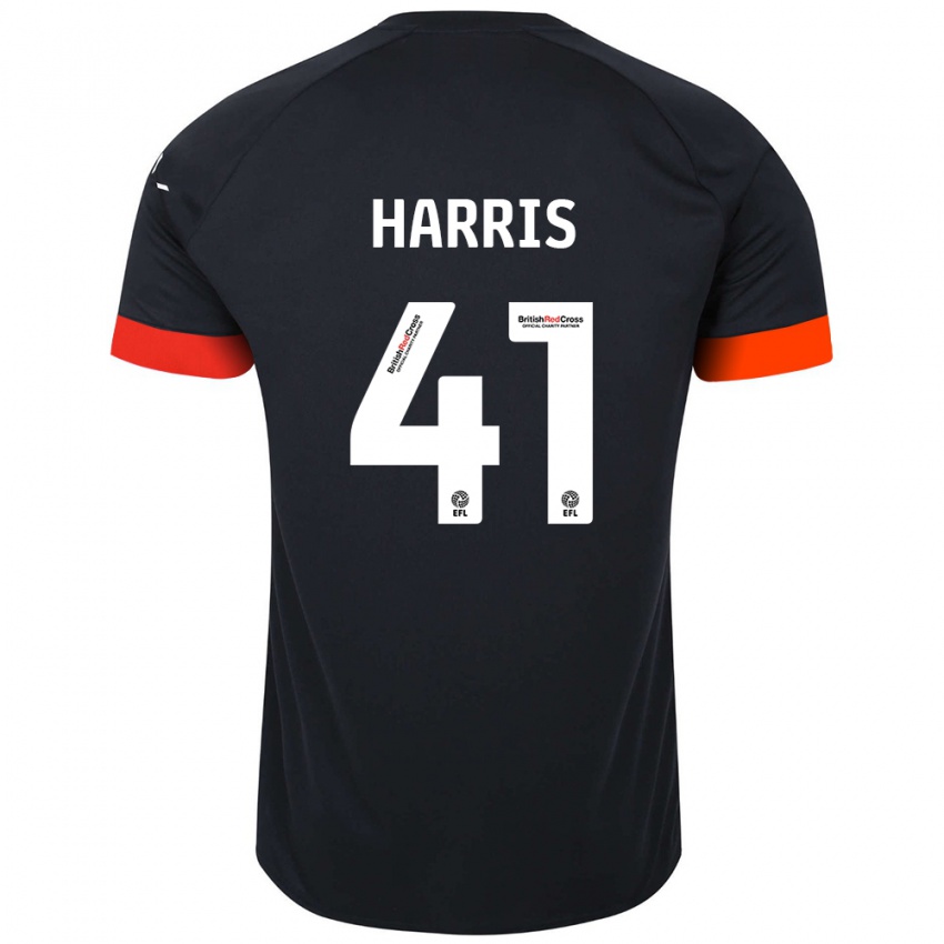 Kinderen Taylan Harris #41 Zwart Oranje Uitshirt Uittenue 2024/25 T-Shirt België