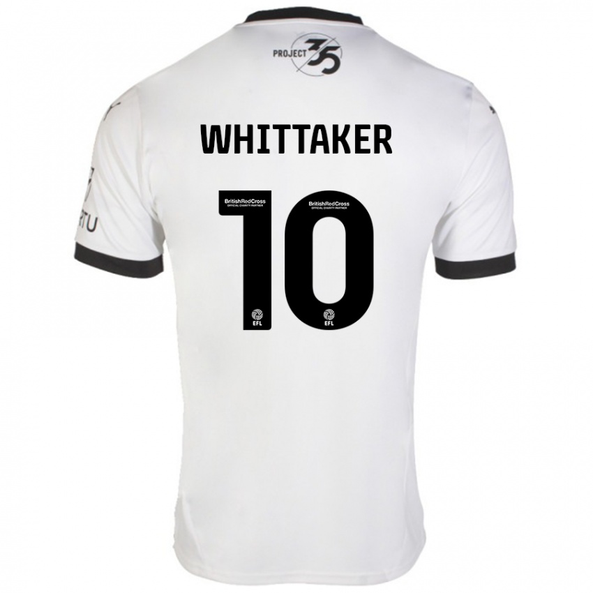 Kinderen Morgan Whittaker #10 Wit Zwart Uitshirt Uittenue 2024/25 T-Shirt België