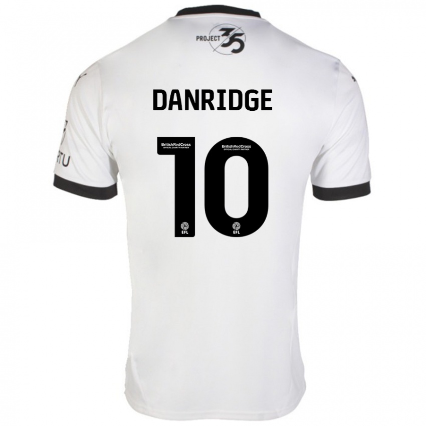 Kinderen Rebecca Danridge #10 Wit Zwart Uitshirt Uittenue 2024/25 T-Shirt België