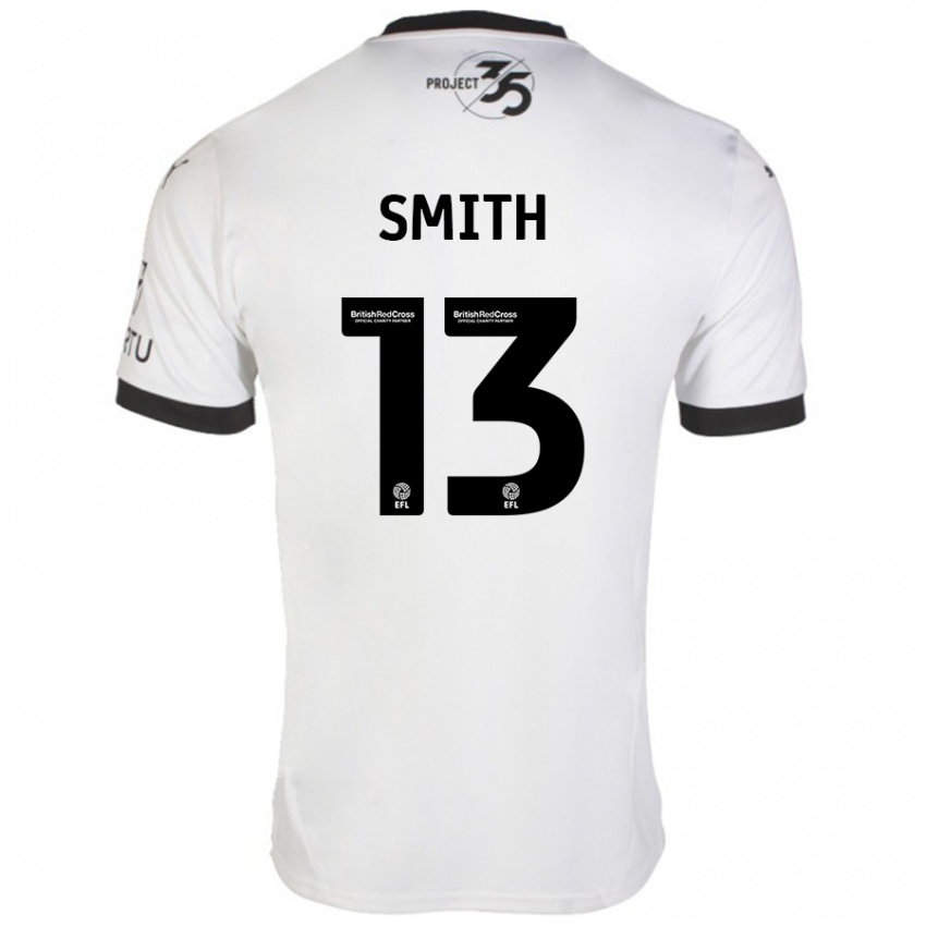 Kinderen Grace Smith #13 Wit Zwart Uitshirt Uittenue 2024/25 T-Shirt België