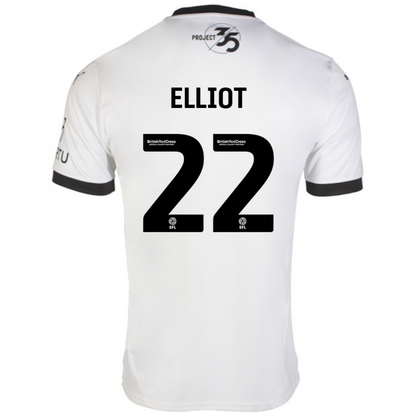 Kinderen Emily Elliot #22 Wit Zwart Uitshirt Uittenue 2024/25 T-Shirt België