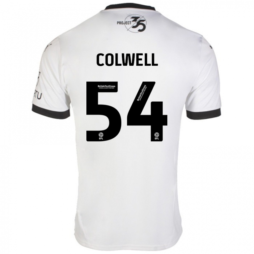 Kinderen Lewis Colwell #54 Wit Zwart Uitshirt Uittenue 2024/25 T-Shirt België