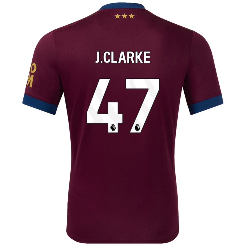 Kinderen Jack Clarke #47 Bruin Uitshirt Uittenue 2024/25 T-Shirt België