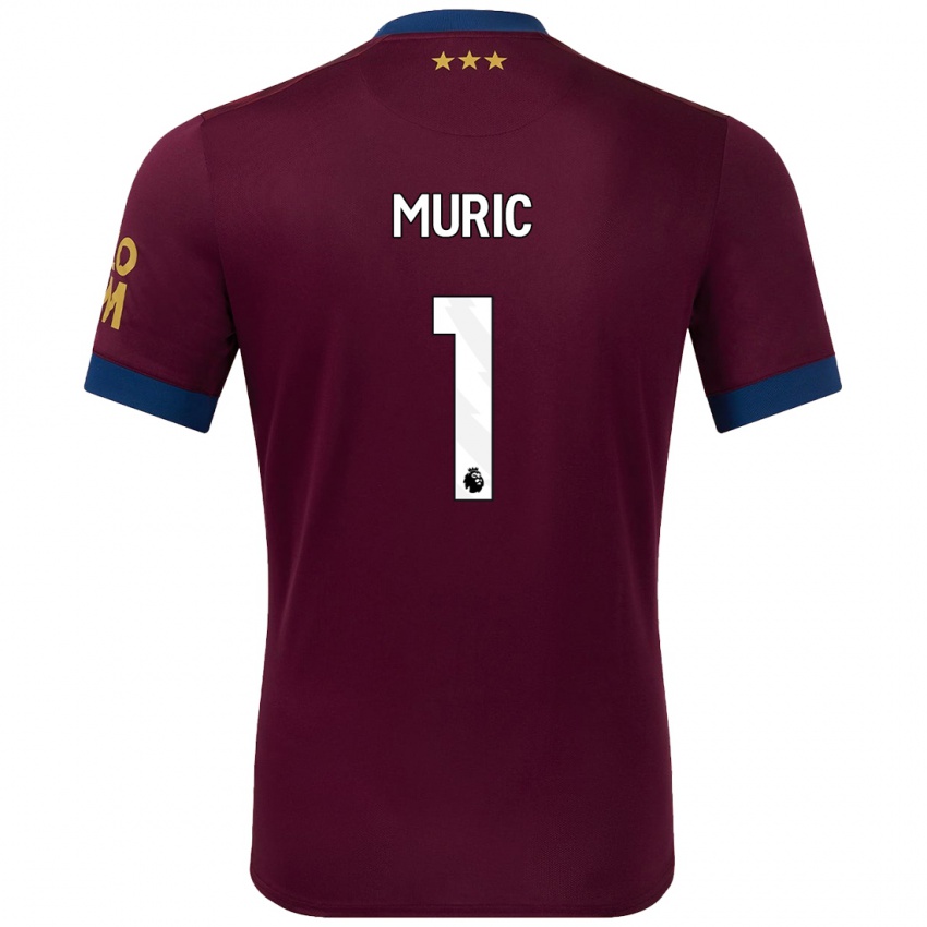 Kinderen Arijanet Muric #1 Bruin Uitshirt Uittenue 2024/25 T-Shirt België