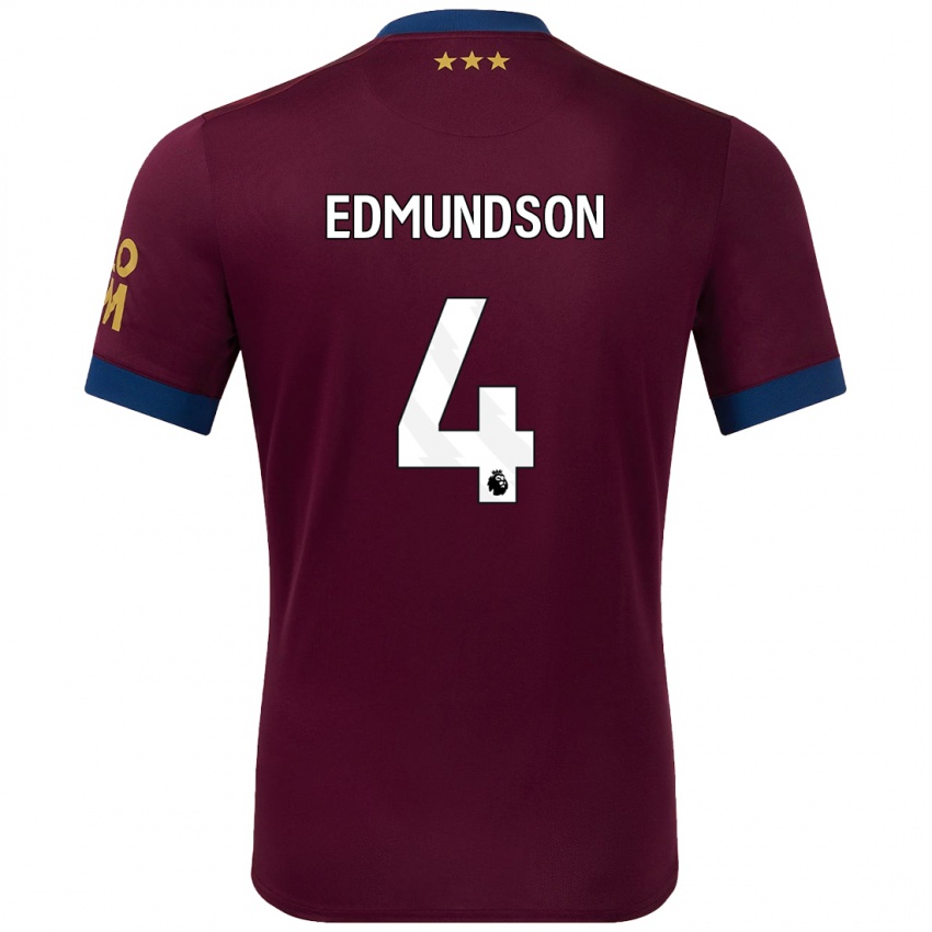 Kinderen George Edmundson #4 Bruin Uitshirt Uittenue 2024/25 T-Shirt België