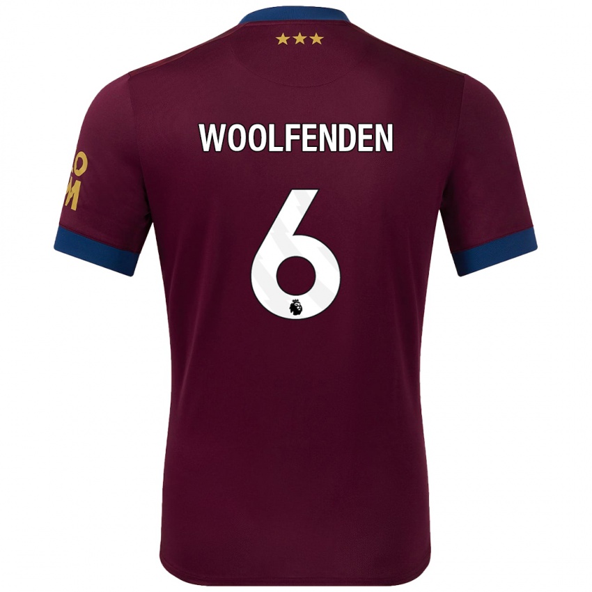 Kinderen Luke Woolfenden #6 Bruin Uitshirt Uittenue 2024/25 T-Shirt België