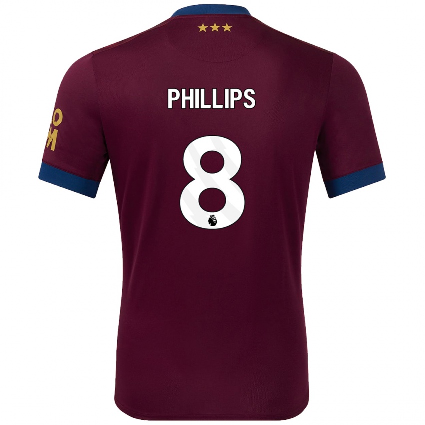 Kinderen Kalvin Phillips #8 Bruin Uitshirt Uittenue 2024/25 T-Shirt België