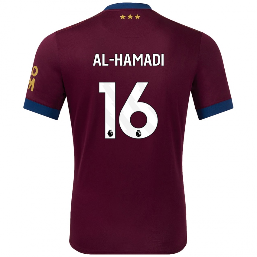 Kinderen Ali Al-Hamadi #16 Bruin Uitshirt Uittenue 2024/25 T-Shirt België