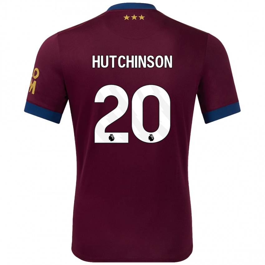 Kinderen Omari Hutchinson #20 Bruin Uitshirt Uittenue 2024/25 T-Shirt België