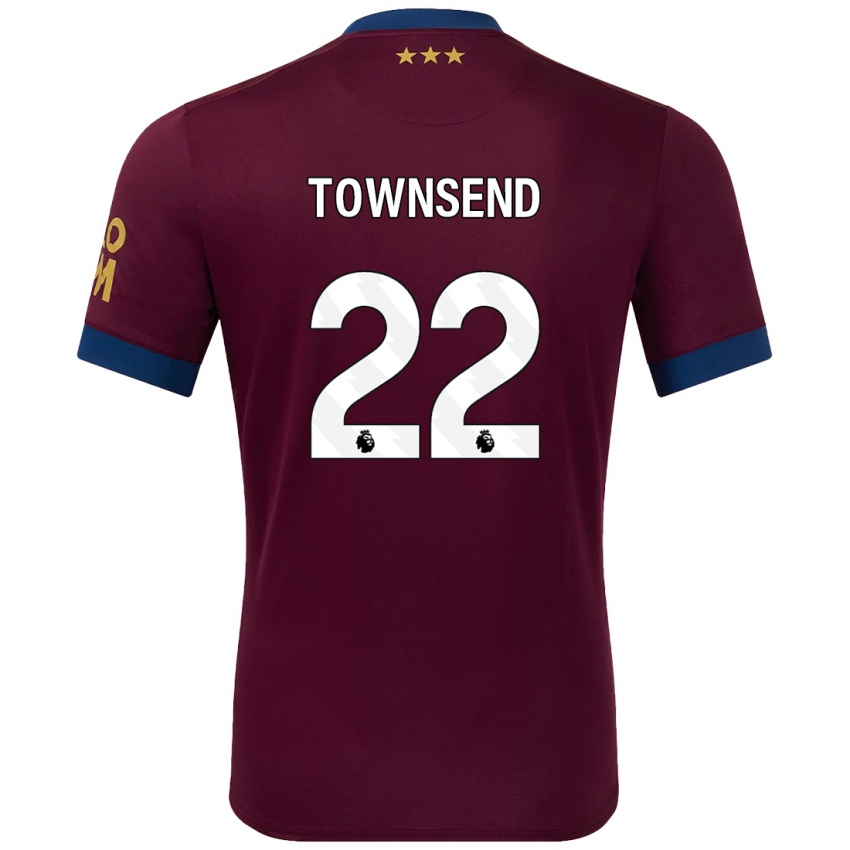 Kinderen Conor Townsend #22 Bruin Uitshirt Uittenue 2024/25 T-Shirt België