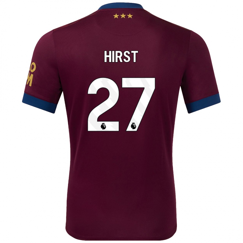 Kinder George Hirst #27 Braun Auswärtstrikot Trikot 2024/25 T-Shirt Belgien