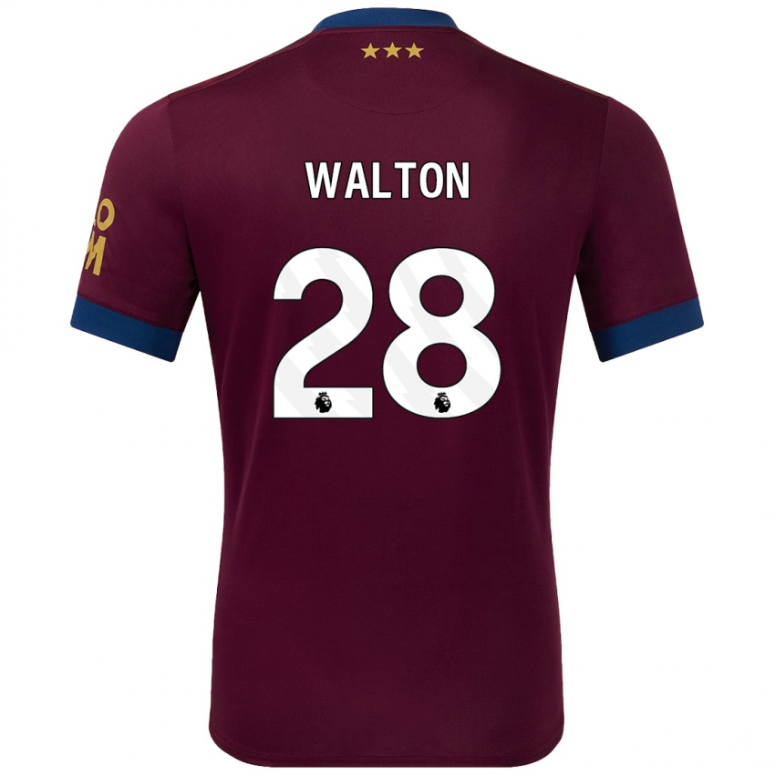 Kinderen Christian Walton #28 Bruin Uitshirt Uittenue 2024/25 T-Shirt België