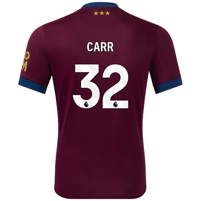 Kinder Ryan Carr #32 Braun Auswärtstrikot Trikot 2024/25 T-Shirt Belgien