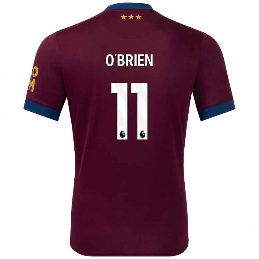 Kinderen Lucy O'brien #11 Bruin Uitshirt Uittenue 2024/25 T-Shirt België