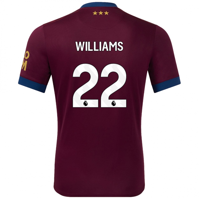 Kinderen Evie Williams #22 Bruin Uitshirt Uittenue 2024/25 T-Shirt België