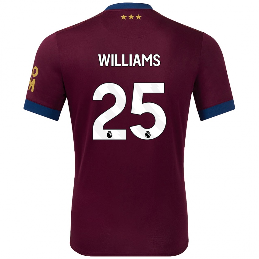 Kinderen Erin Williams #25 Bruin Uitshirt Uittenue 2024/25 T-Shirt België