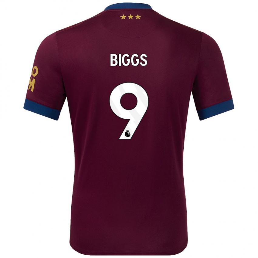 Kinderen Maddie Biggs #9 Bruin Uitshirt Uittenue 2024/25 T-Shirt België