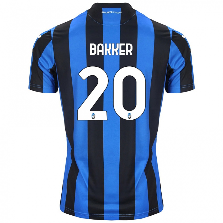 Heren Mitchel Bakker #20 Blauw Zwart Thuisshirt Thuistenue 2024/25 T-Shirt België