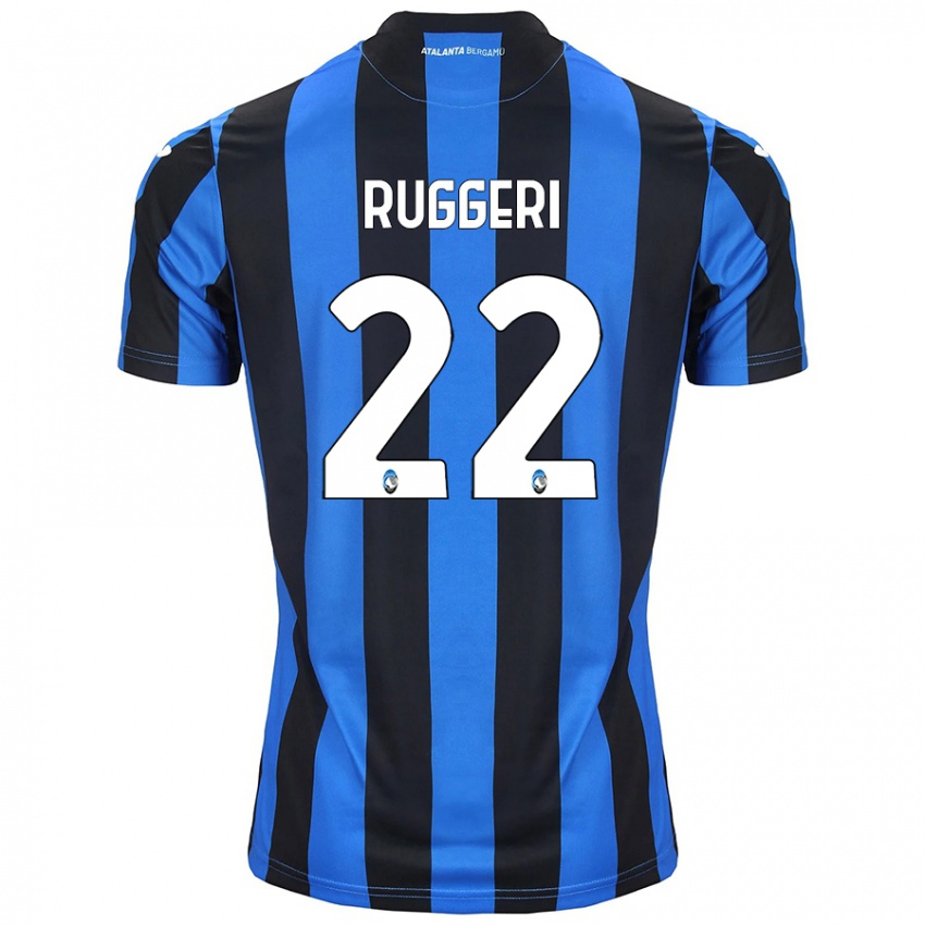 Herren Matteo Ruggeri #22 Blau Schwarz Heimtrikot Trikot 2024/25 T-Shirt Belgien