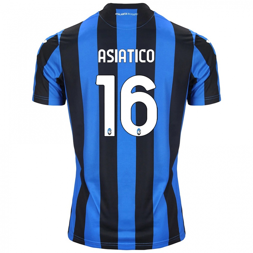 Herren Pietro Asiatico #16 Blau Schwarz Heimtrikot Trikot 2024/25 T-Shirt Belgien