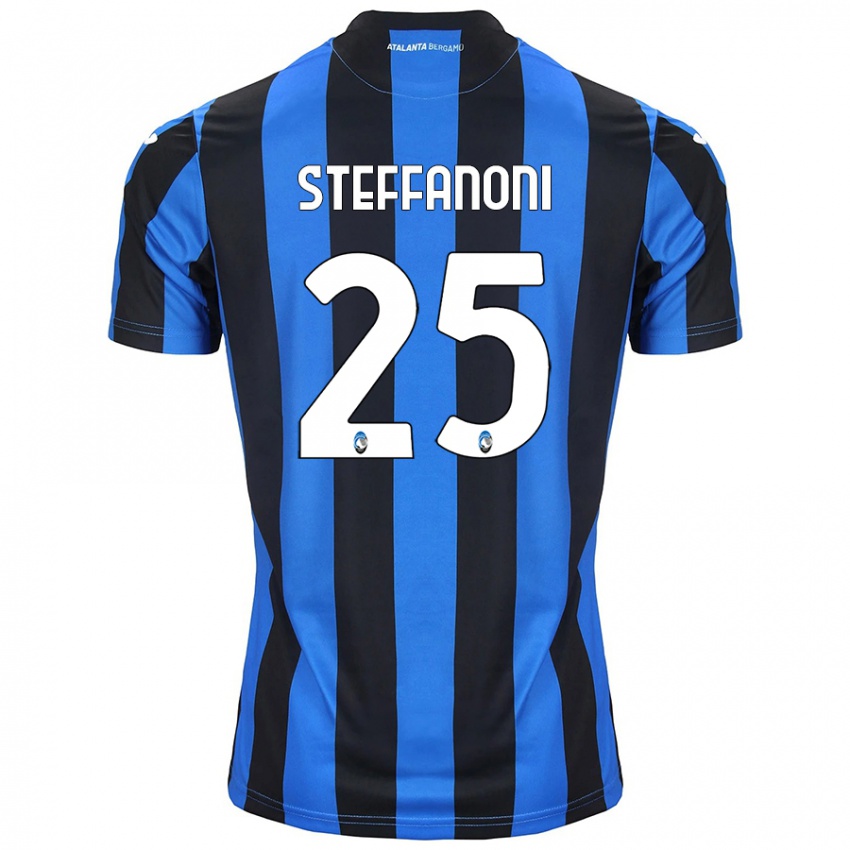 Herren Federico Steffanoni #25 Blau Schwarz Heimtrikot Trikot 2024/25 T-Shirt Belgien