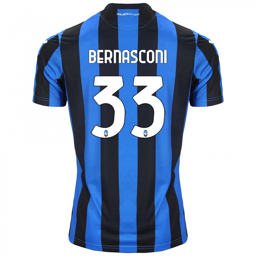 Herren Lorenzo Bernasconi #33 Blau Schwarz Heimtrikot Trikot 2024/25 T-Shirt Belgien