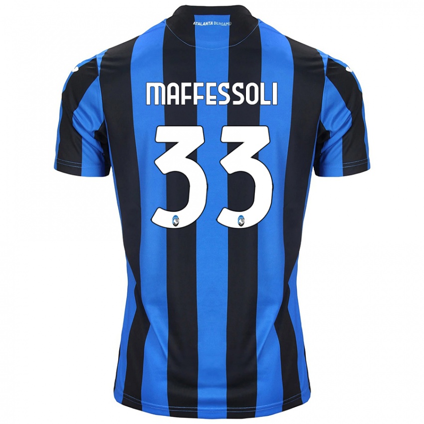 Herren Manuel Maffessoli #33 Blau Schwarz Heimtrikot Trikot 2024/25 T-Shirt Belgien