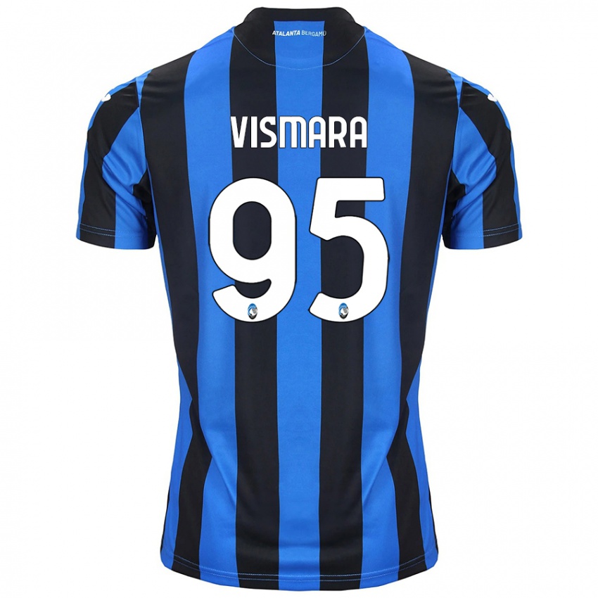 Herren Paolo Vismara #95 Blau Schwarz Heimtrikot Trikot 2024/25 T-Shirt Belgien