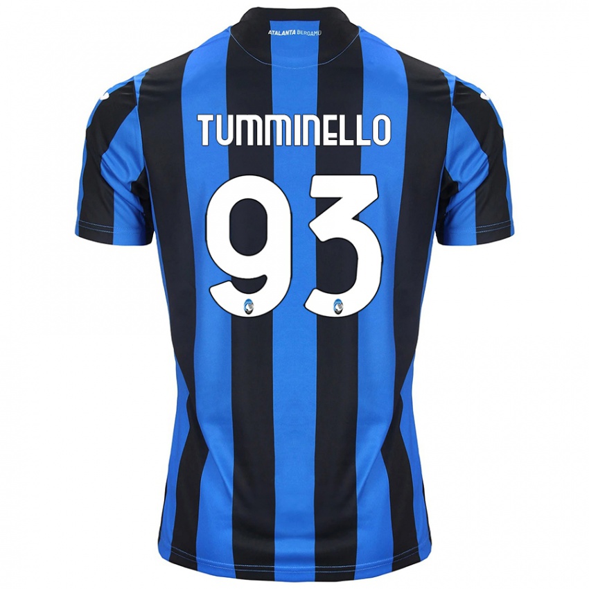 Heren Marco Tumminello #93 Blauw Zwart Thuisshirt Thuistenue 2024/25 T-Shirt België