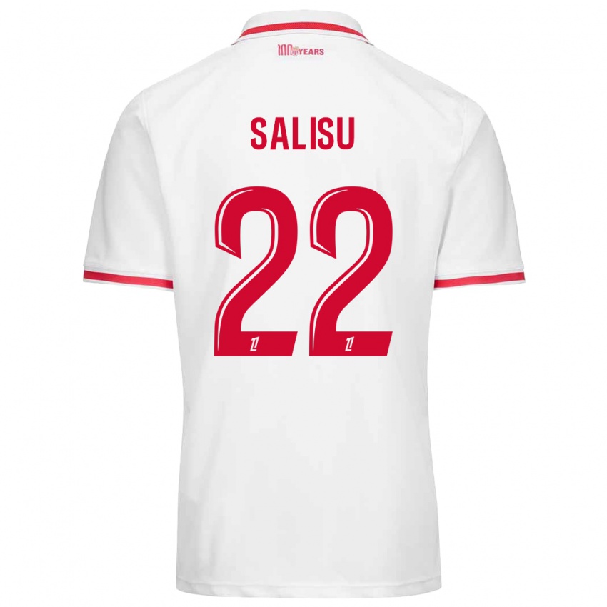 Homme Maillot Mohammed Salisu #22 Blanc Rouge Tenues Domicile 2024/25 T-Shirt Belgique