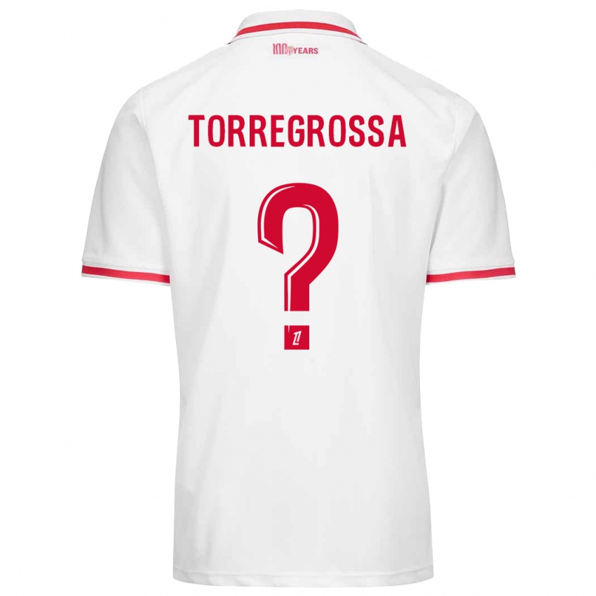 Herren Hugo Torregrossa #0 Weiß Rot Heimtrikot Trikot 2024/25 T-Shirt Belgien