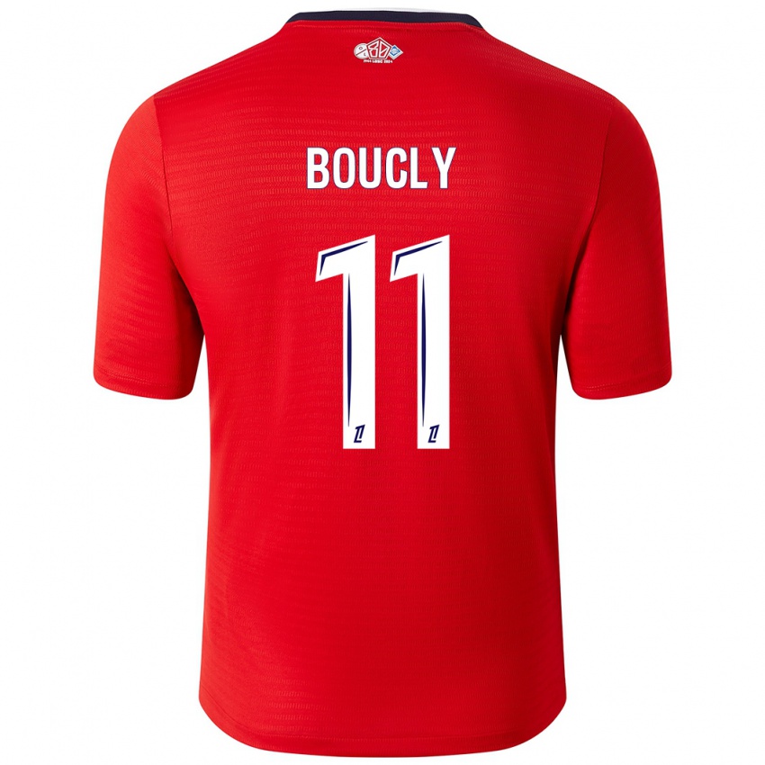 Homme Maillot Maïté Boucly #11 Rouge Blanc Tenues Domicile 2024/25 T-Shirt Belgique