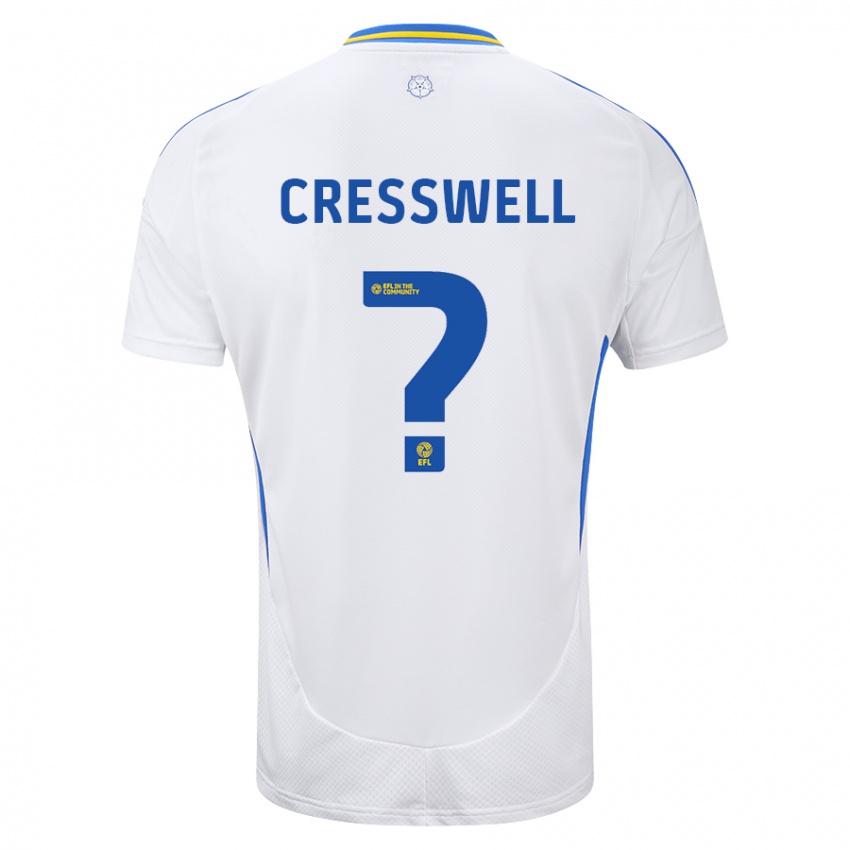 Heren Alfie Cresswell #0 Wit Blauw Thuisshirt Thuistenue 2024/25 T-Shirt België