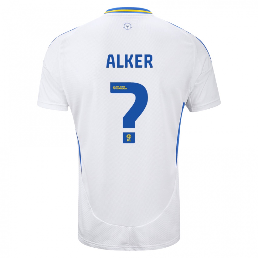 Heren Samuel Alker #0 Wit Blauw Thuisshirt Thuistenue 2024/25 T-Shirt België