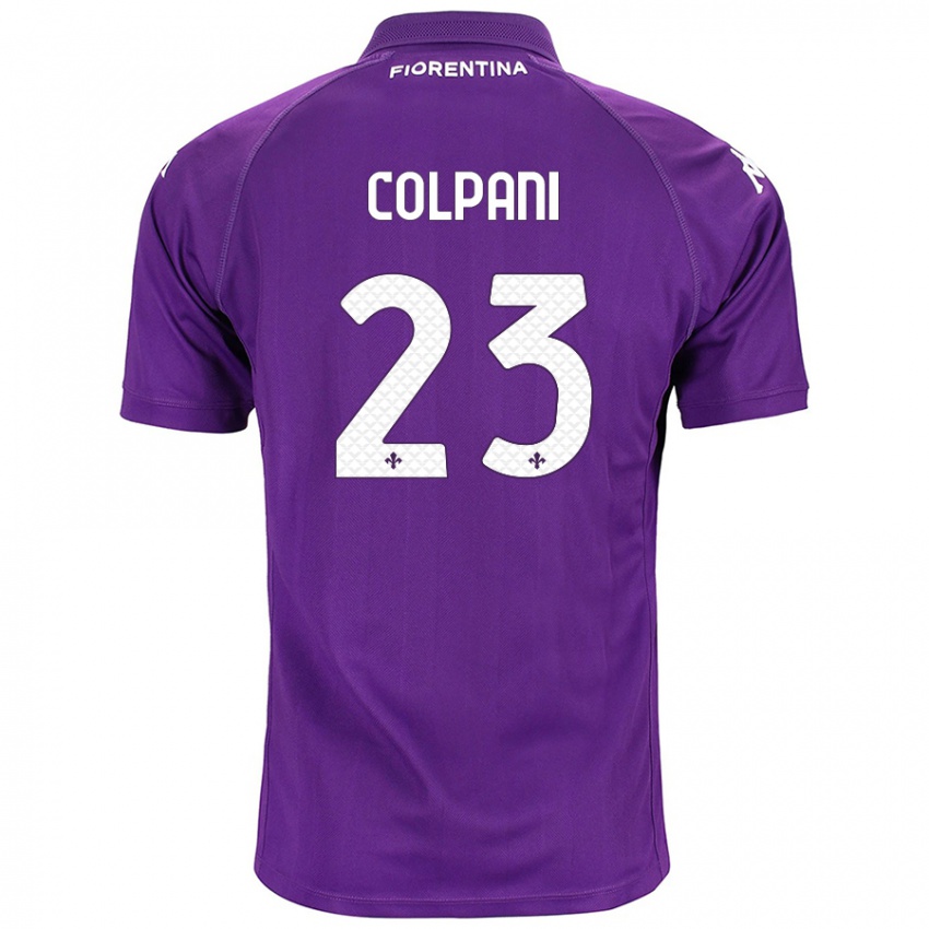 Heren Andrea Colpani #23 Paars Thuisshirt Thuistenue 2024/25 T-Shirt België