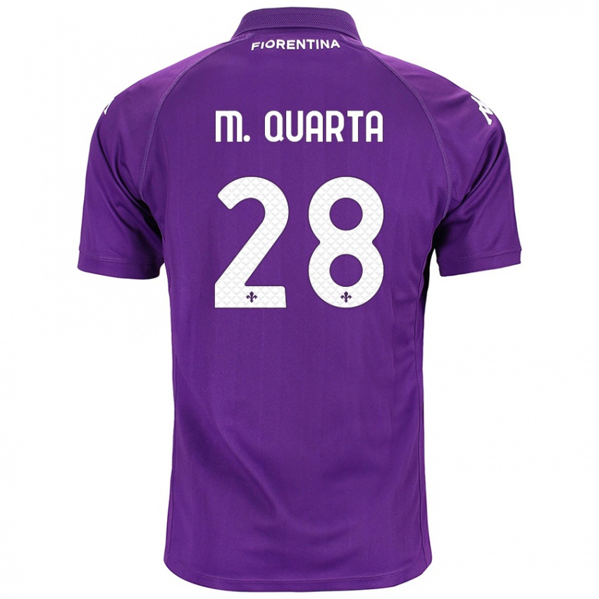 Heren Lucas Martinez Quarta #28 Paars Thuisshirt Thuistenue 2024/25 T-Shirt België