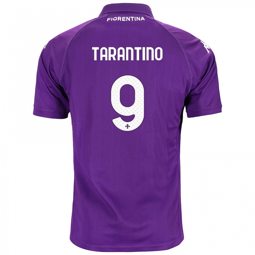 Heren Jacopo Tarantino #9 Paars Thuisshirt Thuistenue 2024/25 T-Shirt België