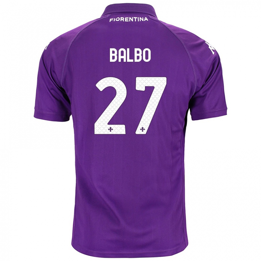 Heren Luis Balbo #27 Paars Thuisshirt Thuistenue 2024/25 T-Shirt België