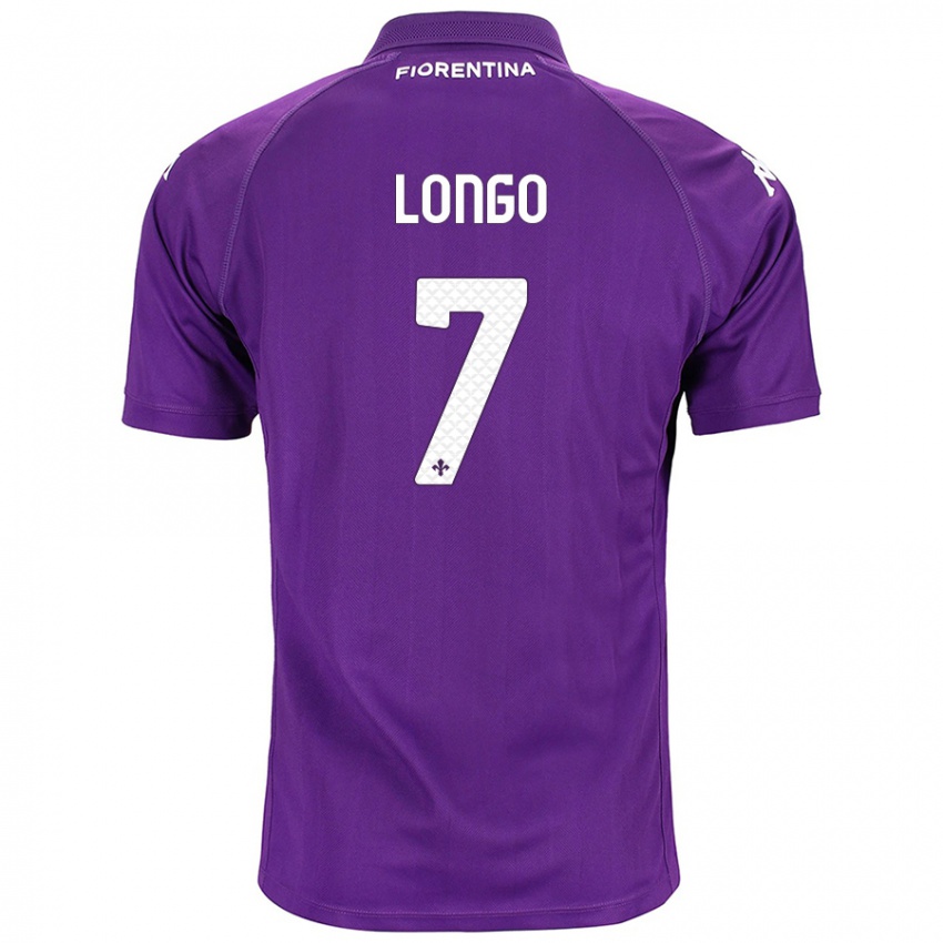 Herren Miriam Longo #7 Violett Heimtrikot Trikot 2024/25 T-Shirt Belgien