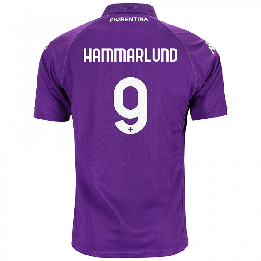 Heren Pauline Hammarlund #9 Paars Thuisshirt Thuistenue 2024/25 T-Shirt België