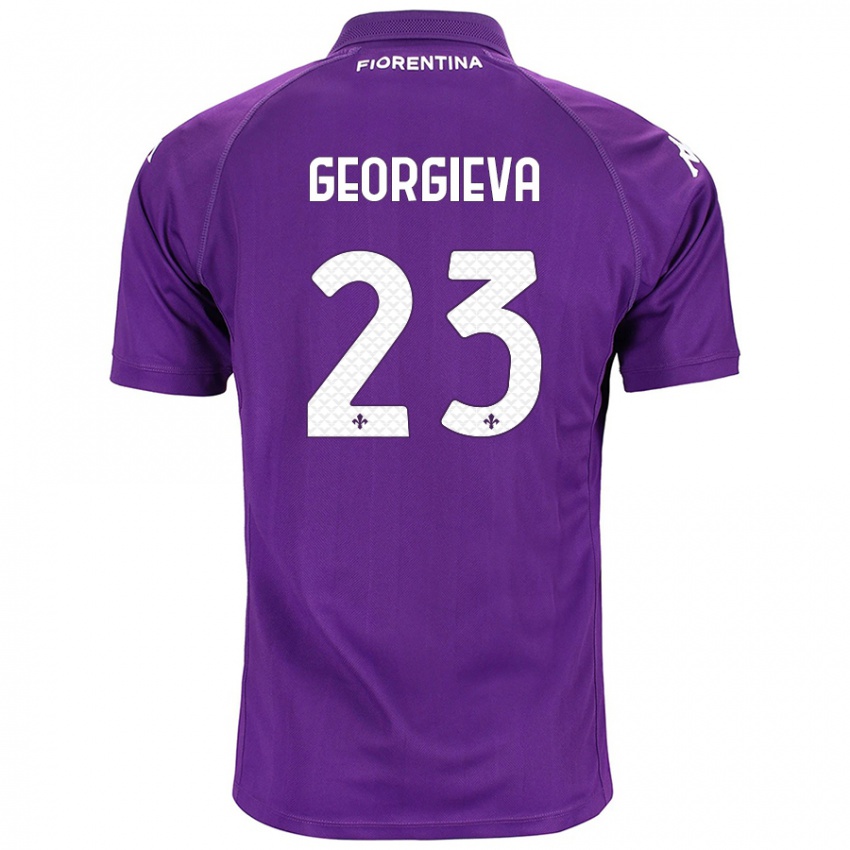 Heren Marina Georgieva #23 Paars Thuisshirt Thuistenue 2024/25 T-Shirt België