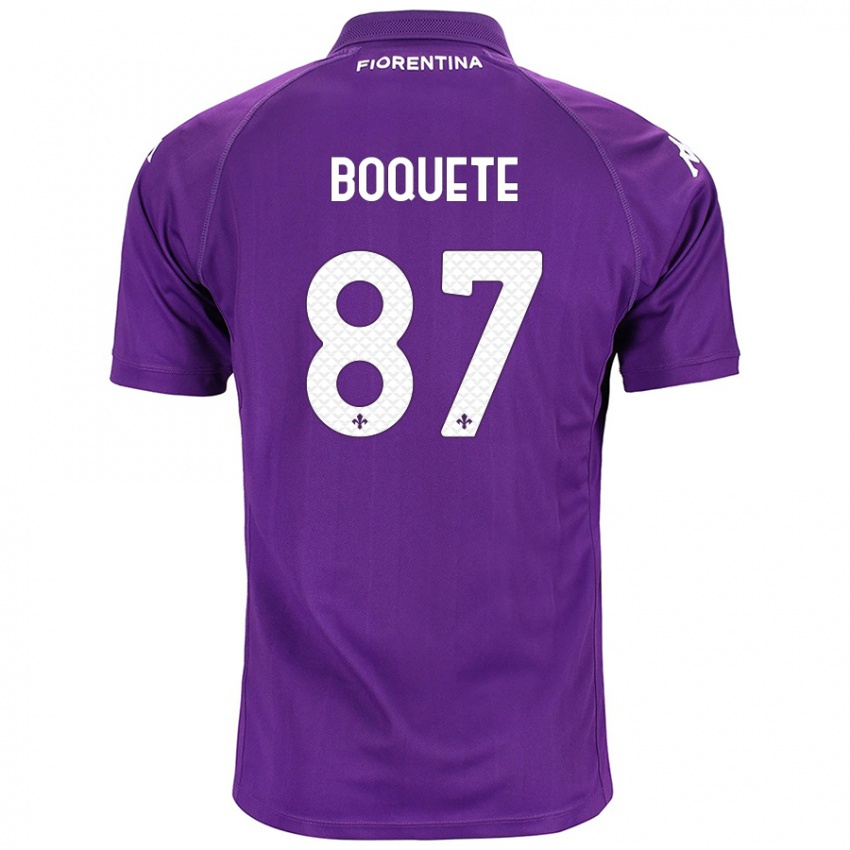 Heren Veronica Boquete #87 Paars Thuisshirt Thuistenue 2024/25 T-Shirt België